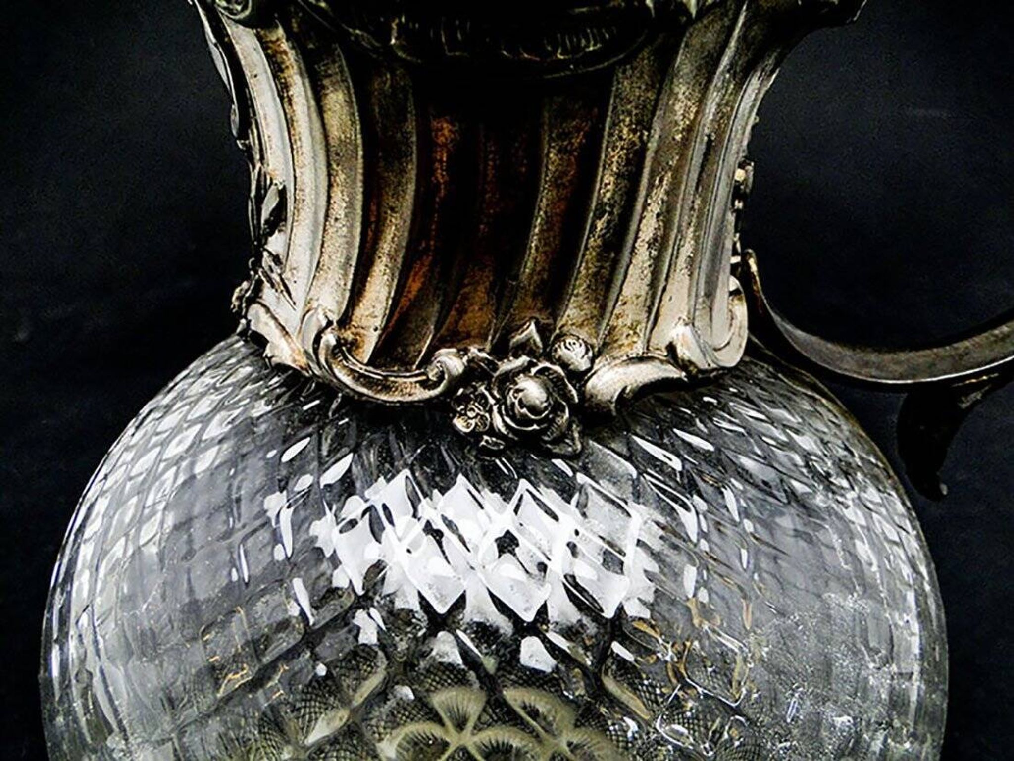 20th century Art Nouveau wine jug from WMF, Germany, 1890s