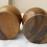 6 wooden egg cups
