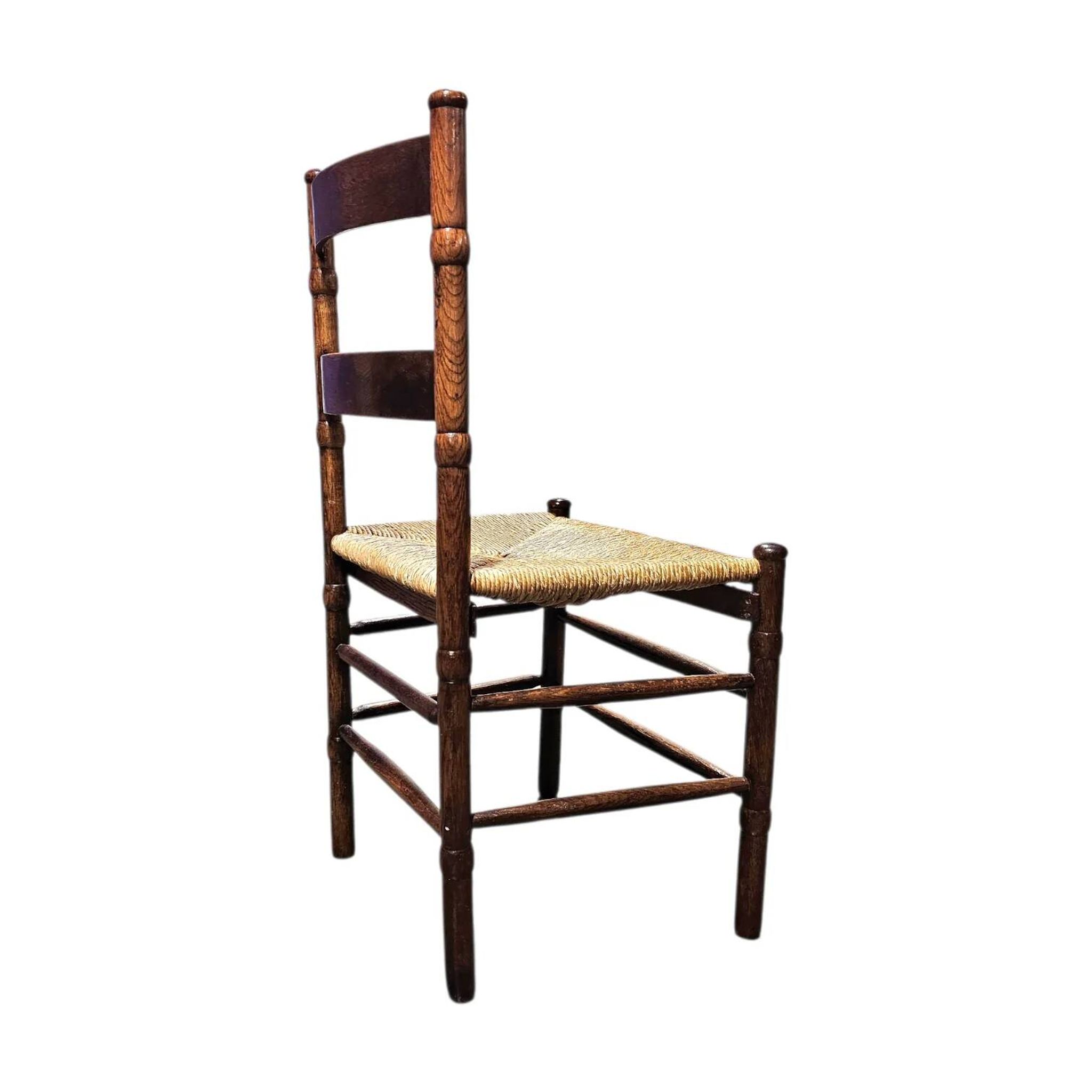 2 chaises en osier Art Déco / École d'Amsterdam / Jac Levee / milieu du siècle