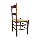 2 chaises en osier Art Déco / École d'Amsterdam / Jac Levee / milieu du siècle