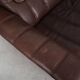 Brown leather sofa, Swiss design, 1970s