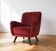 Velvet designer armchair