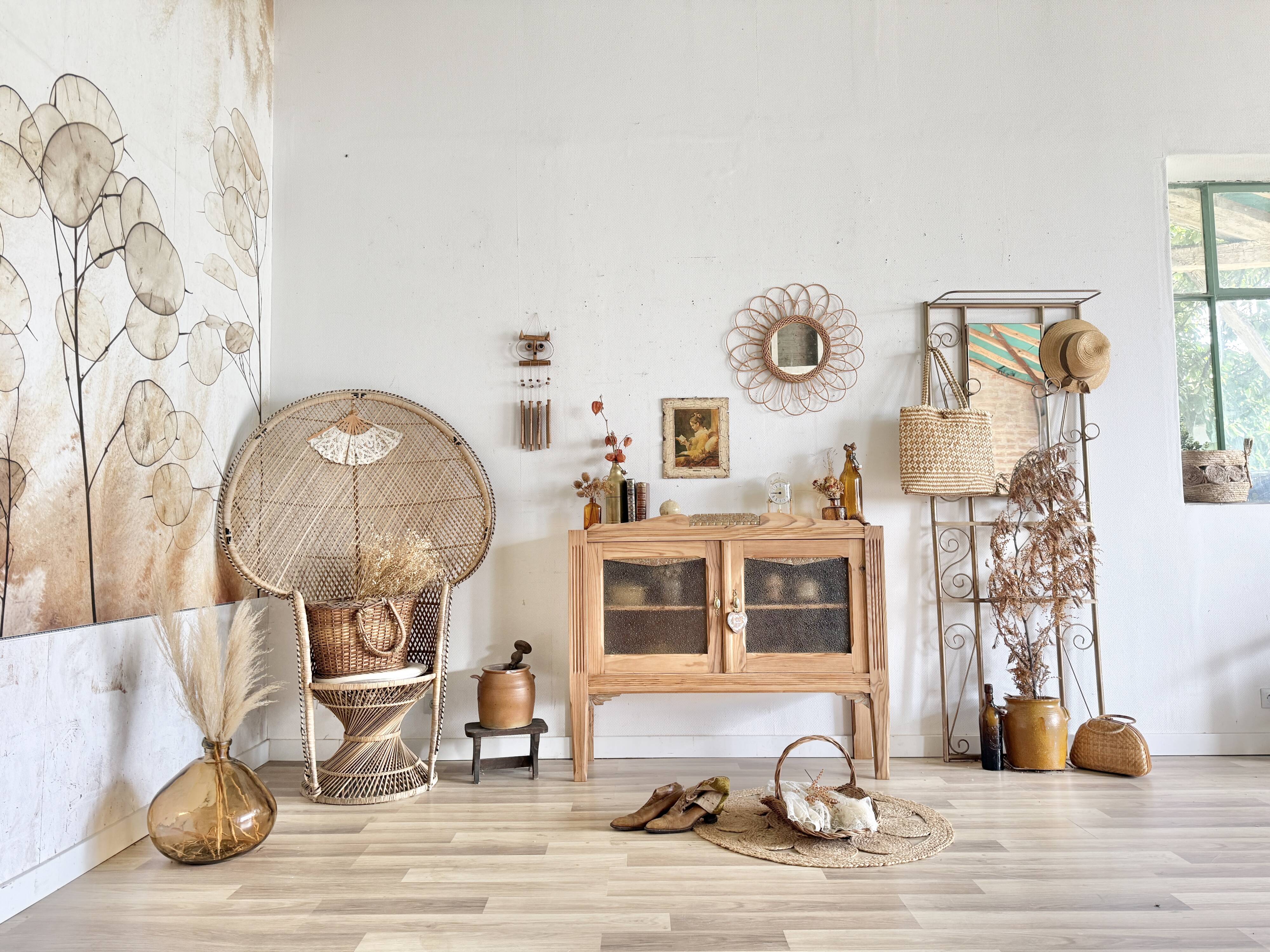 Console vitrée art déco