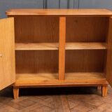 Sideboard from the 1940s two doors marquetry ornamented bronze