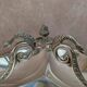 Antique hors d'oeuvre server Roux-Marquiand – Silver-plated – Swan decoration