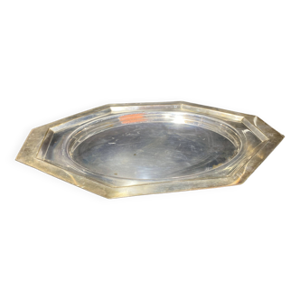 Silver plated metal dish