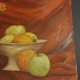 Painting oil on cardboard still life