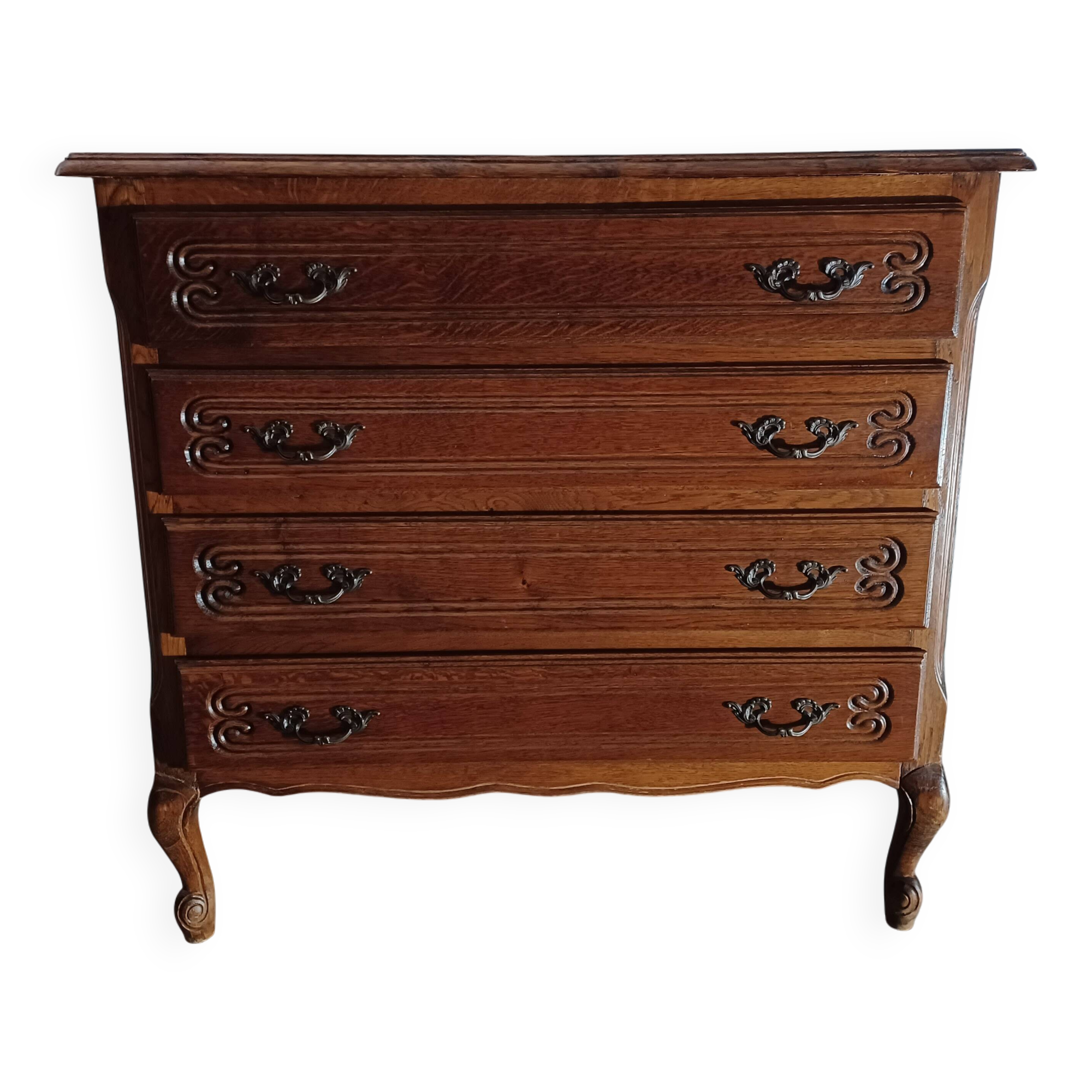 Louis XV style four-drawer chest of drawers
