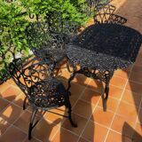 Ancient cast iron garden lounge