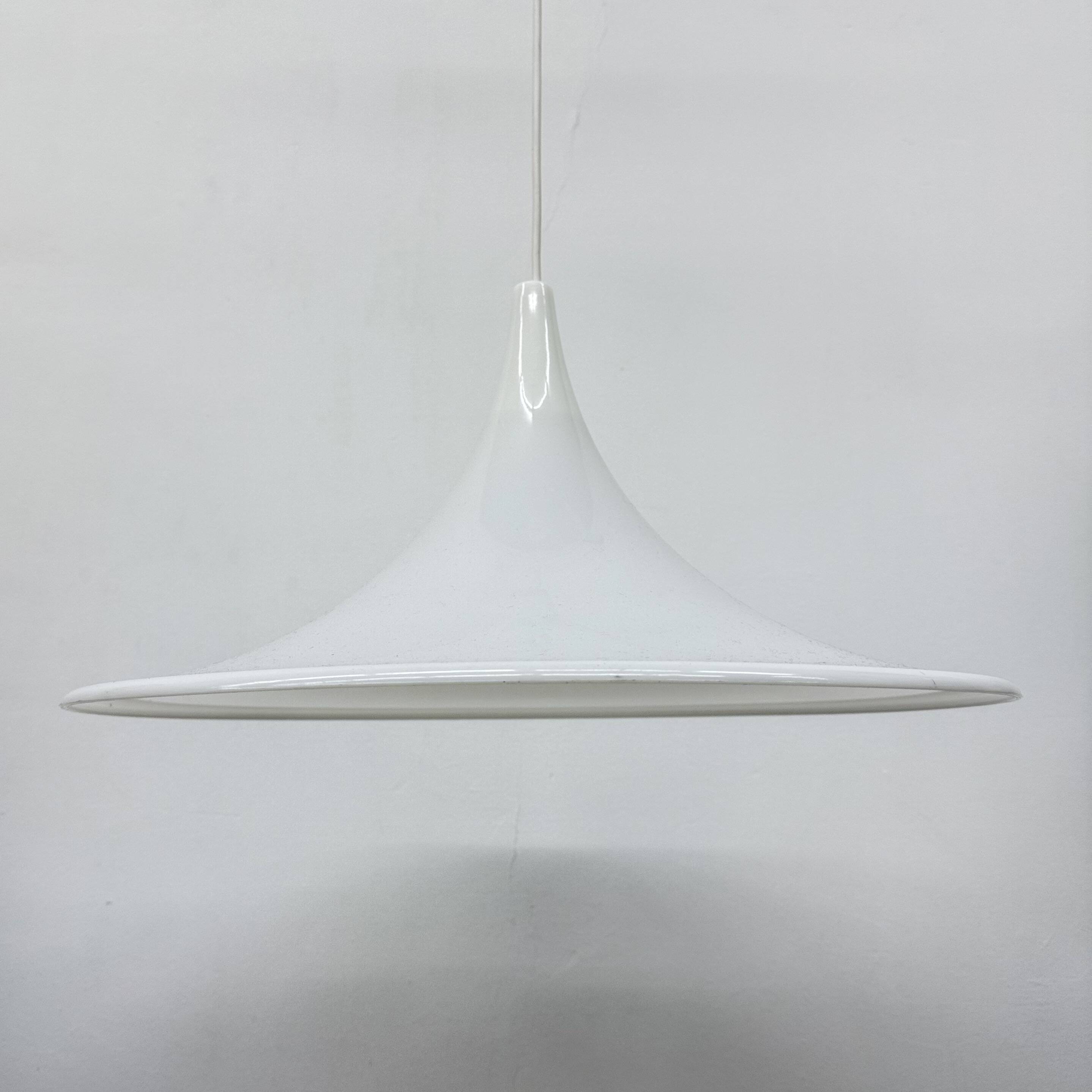 Lampe suspendue vintage en forme de trompette, années 1970