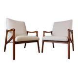 Pair of Jirì Jiroutek armchairs, Vintage Czech 1960s
