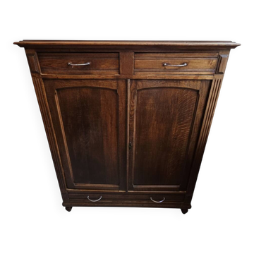 Vintage solid wood storage unit - elegance and authenticity