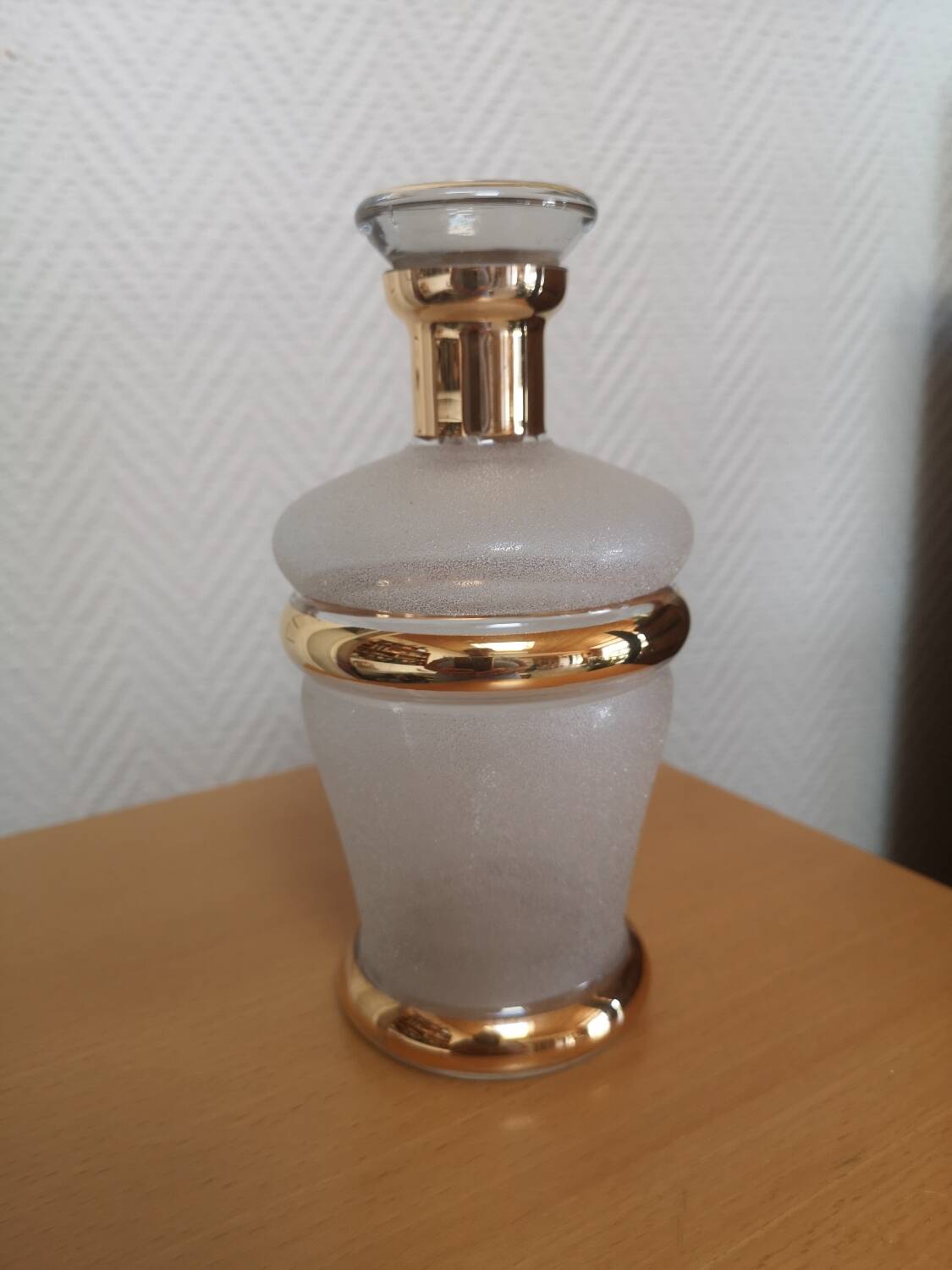 Art Deco Frosted Glass Liqueur Decanter