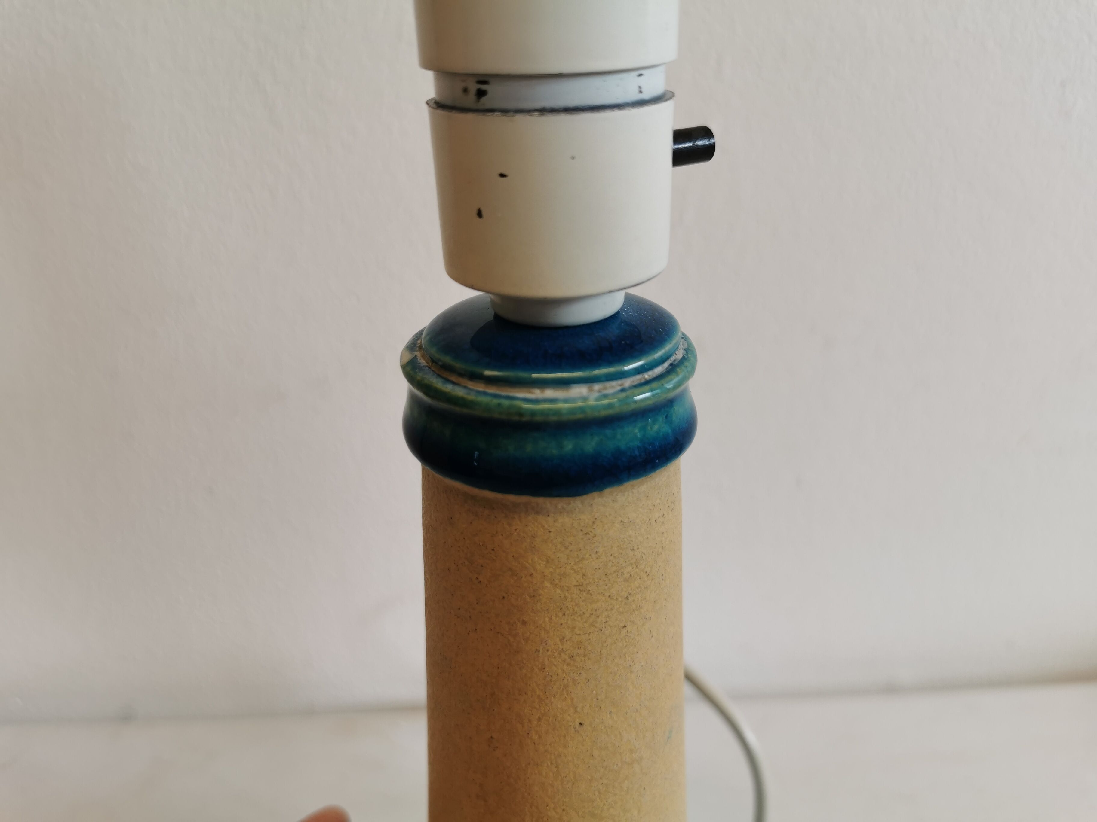 Table lamp, in ceramic, designed by Nils Kähler, for his, grandfather's company Hak