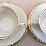 Coffee service for 10 people in Limoges porcelain