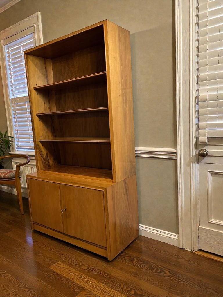 Vintage wooden library/display cabinet