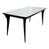 Dining Table with a Pale Green Glass Top