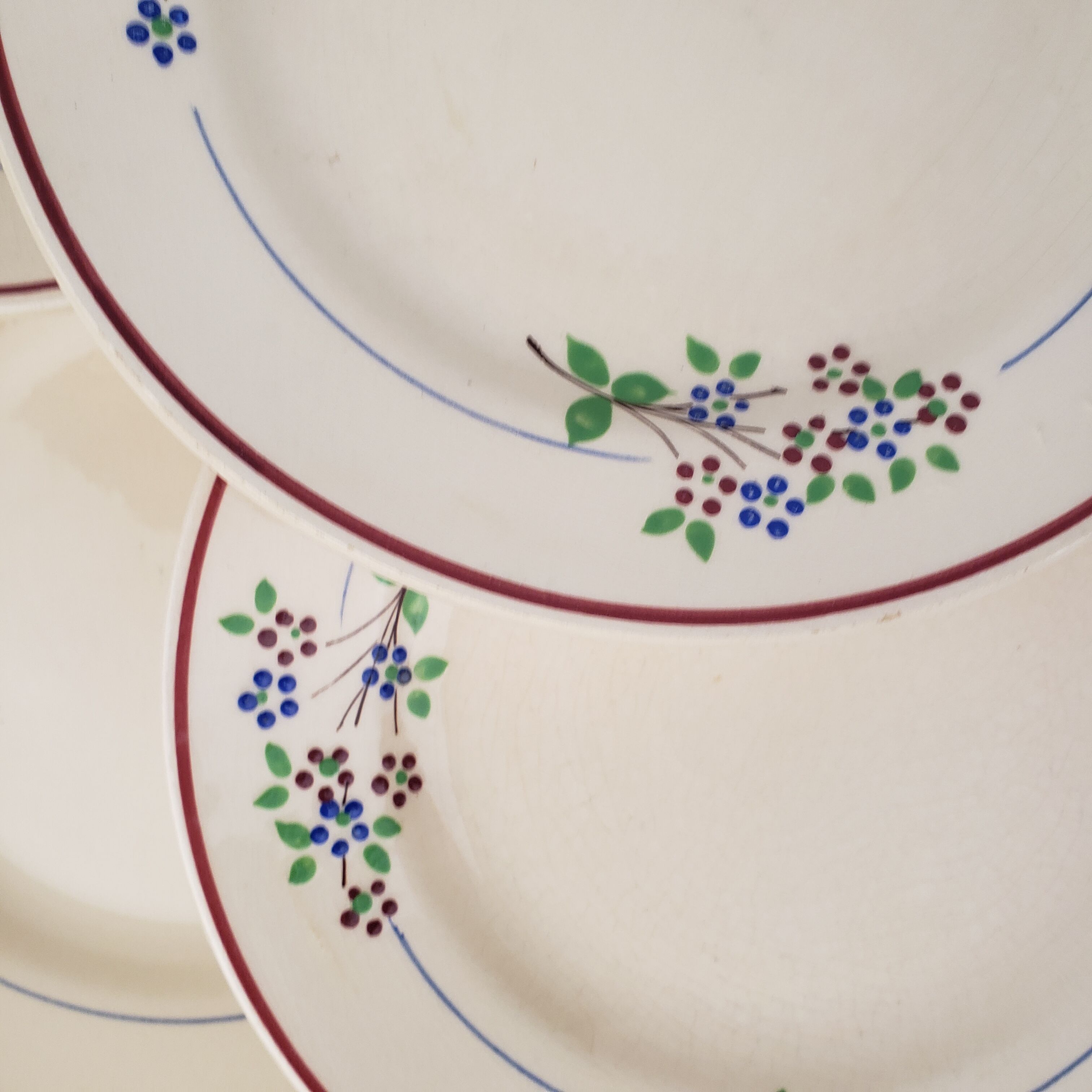 Dessert plates x10 - Moulin des Loups - Orchies