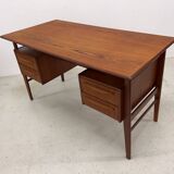 Gunnar Nielsen Teak Desk for Tibergaard, 1960s.