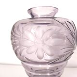 Vase cristal violet