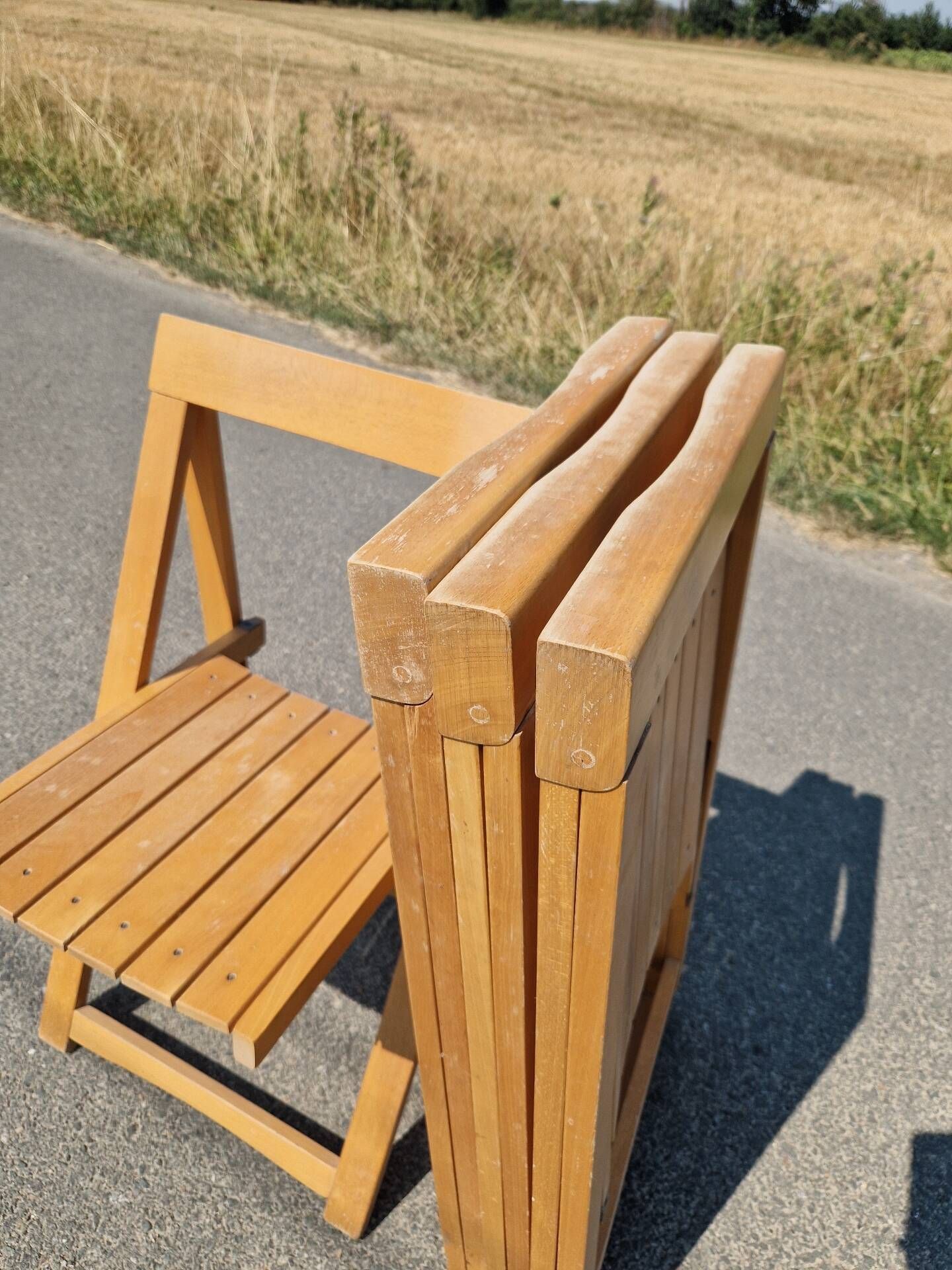 Set of 4 folding chairs by Aldo Jacober