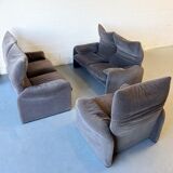 Vintage Cassina Maralunga Sofa Set