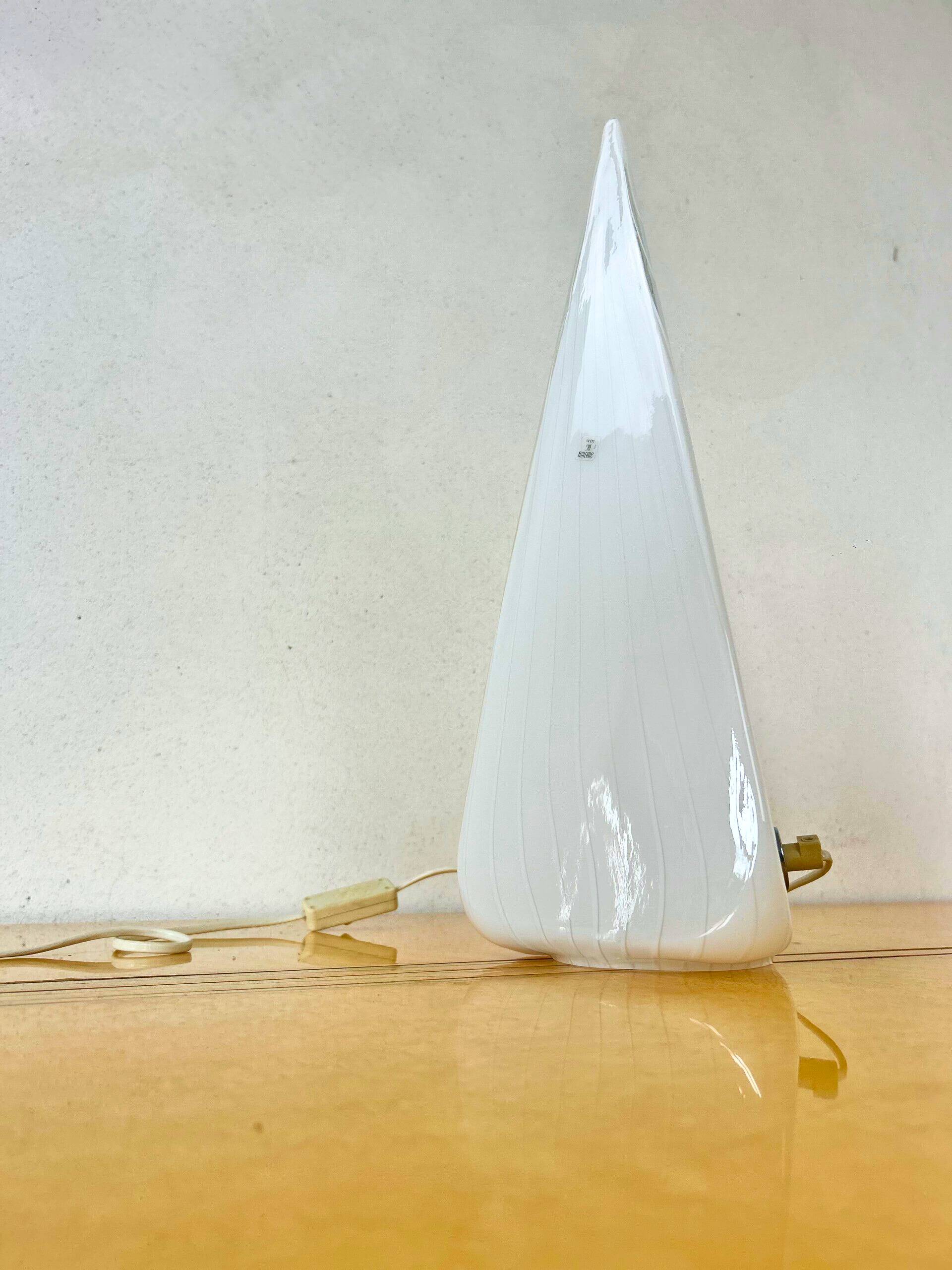 Conical lamp in Murano for Lino Tagliapietra