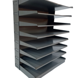 Vintage sorting bin, mailbox industrial 8 compartments 60s design