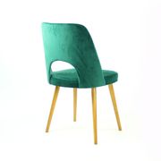 Dining Chairs By Oswald Haerdtl In Velvet For Ton, Czechoslovakia 1950s, Set Of 4