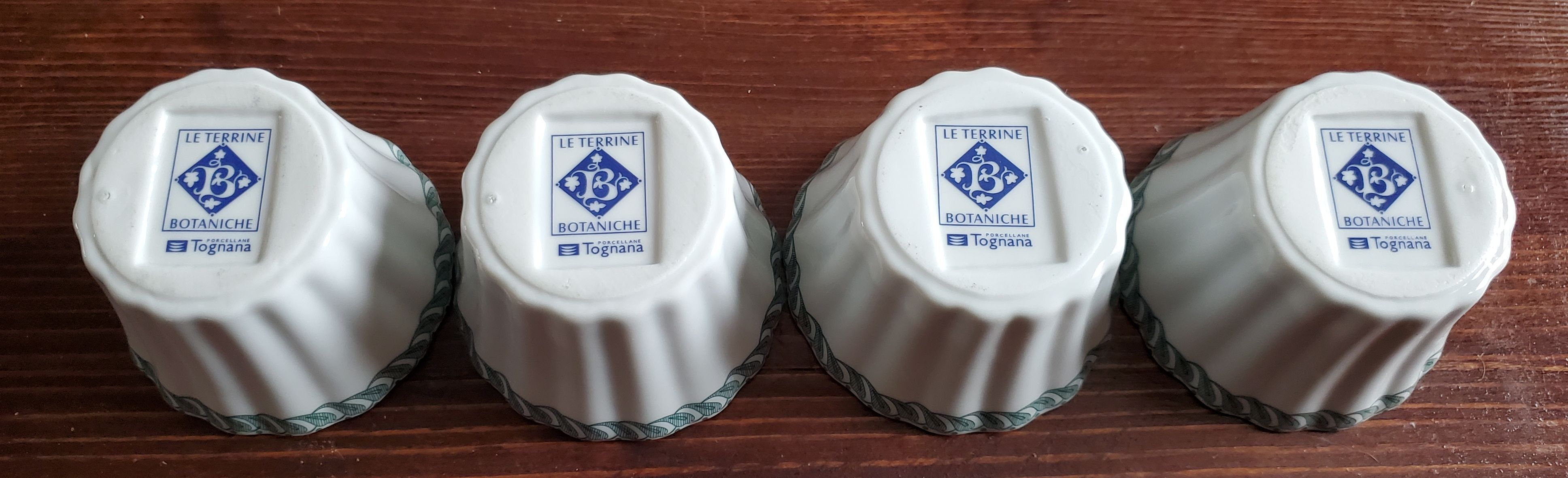4 Ramekins tognana the terrine Botaniche