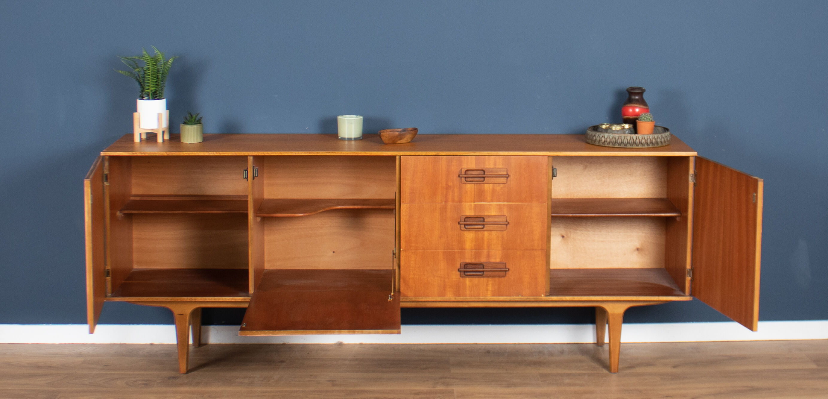 Enfilade danoise teck mid century 1960s