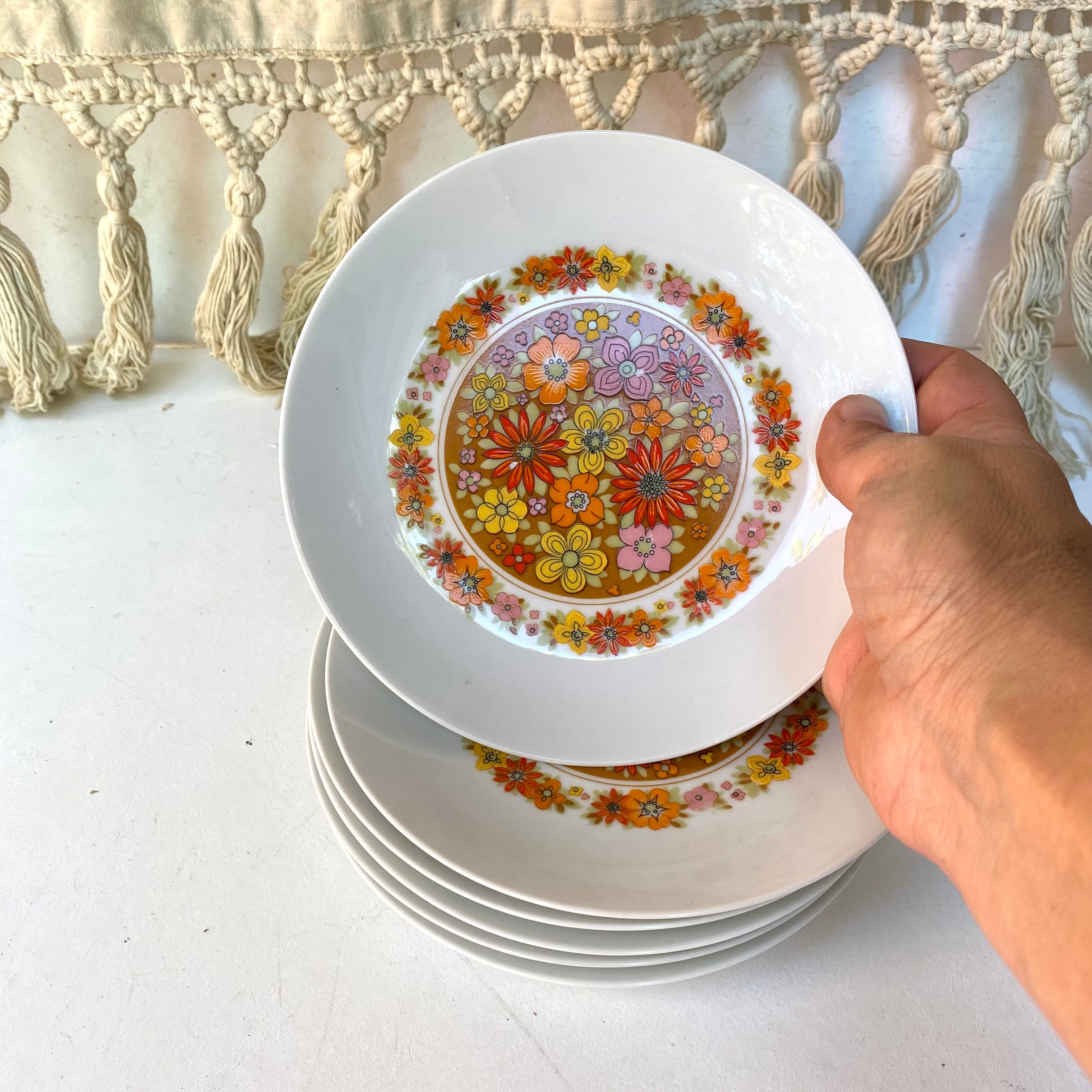 Vintage dessert plates made of bavaria Germany porcelain