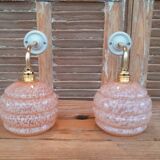 Clichy glass swan neck wall lights