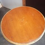 1960 wicker rattan coffee table