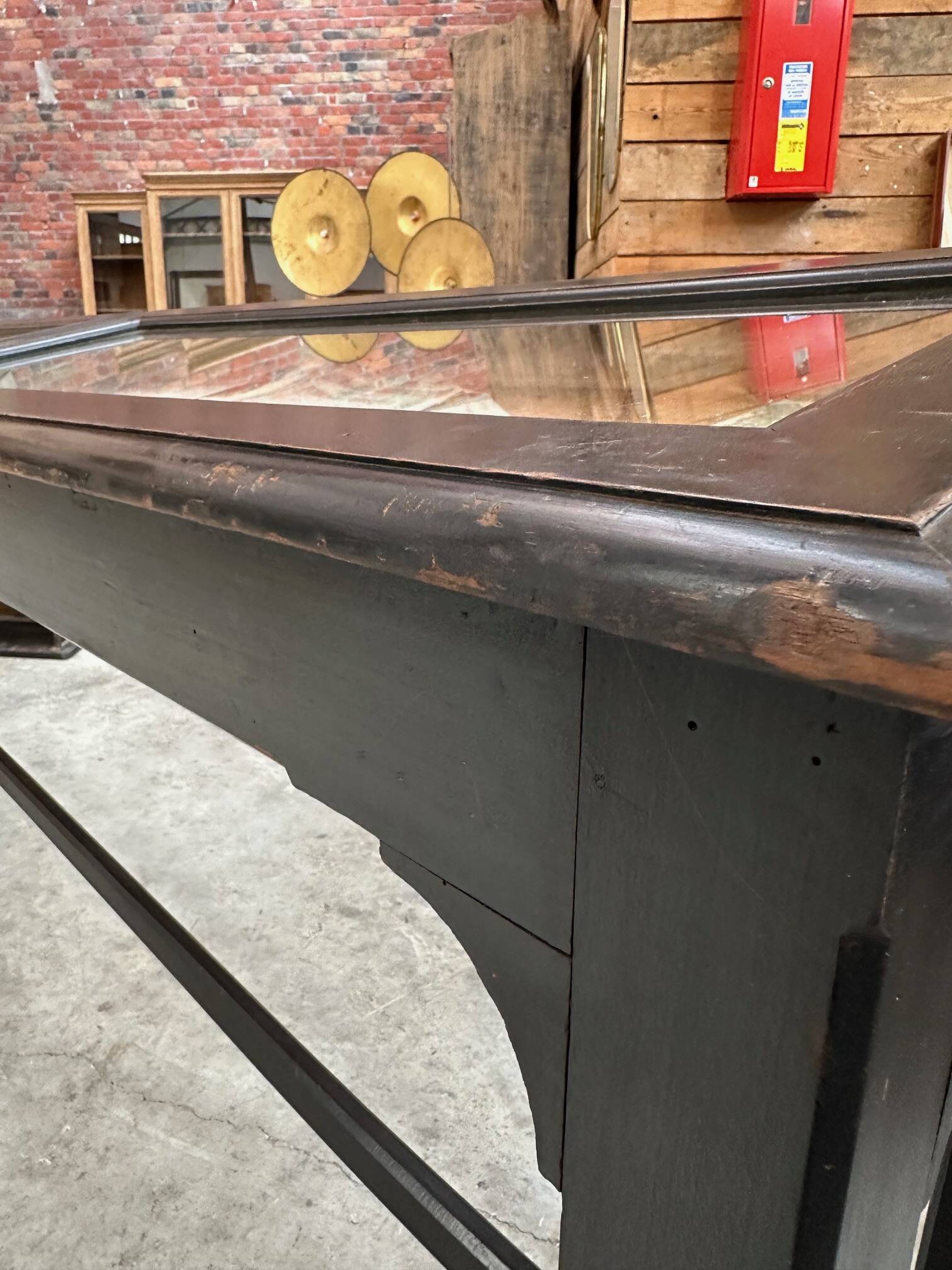Late 19th century museum display cabinet console