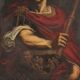 Rare Italian painting portrait of Julius Caesar from the 17th century