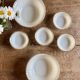 Set of vintage Fire King ramekins and bowls.