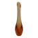 Golden orange orchid vase from Kastrup Glassworks 1950