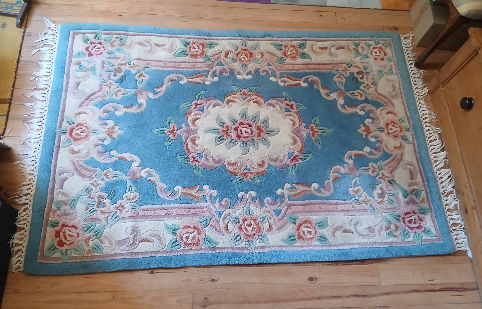 Tapis Pagoda chinois laine fait main 183 X 122