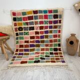 Handcrafted Moroccan Berber carpet 153 x 112 CM