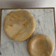 Vintage orange marble ashtray