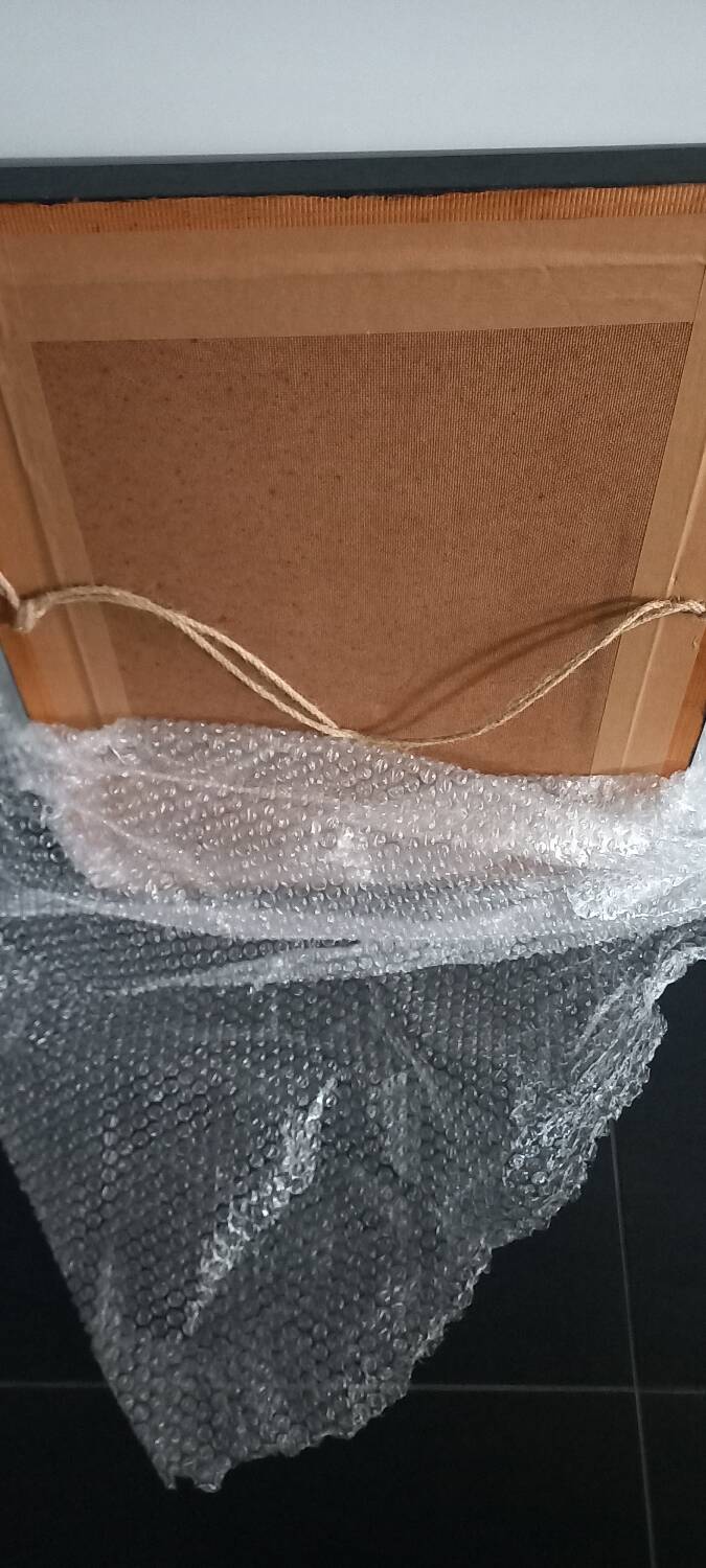 Antique mirror with moldings 46x55cm