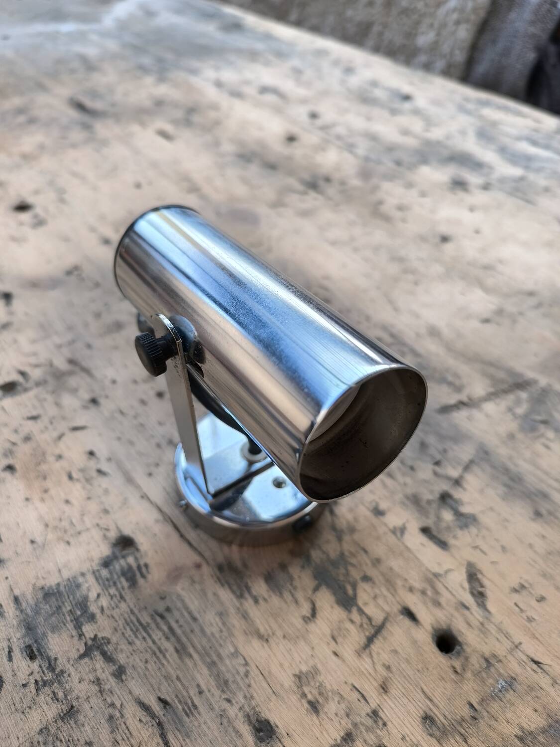 GDR 1970 chrome spotlight wall light