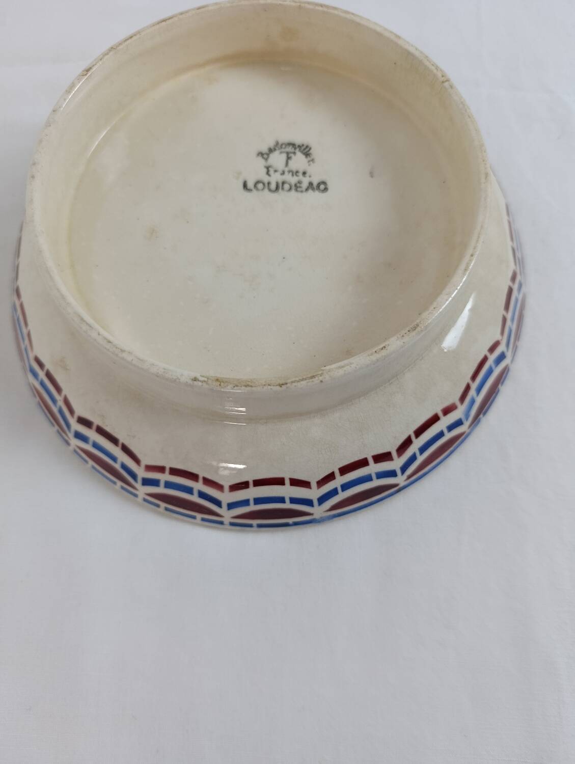 Low compote dish Badonviller model Loudéac