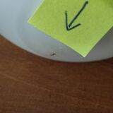 Lot de 2 demi-globes en opaline formeoeuf