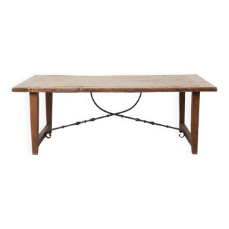 Table à manger antique espagnole, années 1950