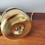 Pair of vintage brass and ceramic lamps