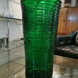 Vase vintage XXL en verre impression "Croco"