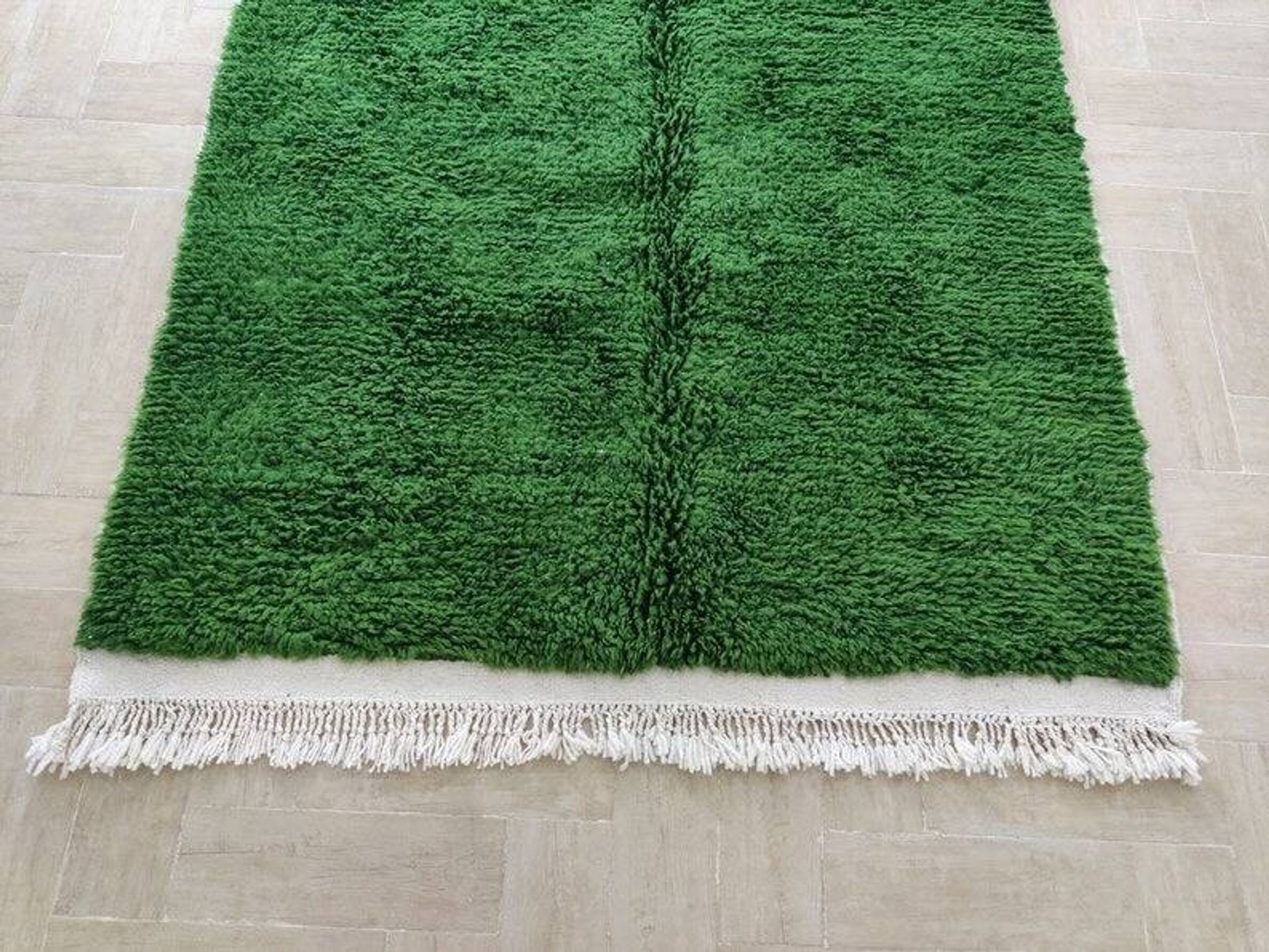 Tapis bérbere vert 3/2 mètre