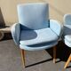 Pair of compass foot chairs